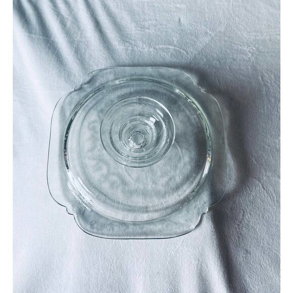 Vintage Federal Depression Glass Madrid Pedestal Cake Stand Plate Pie - Picture 8 of 13